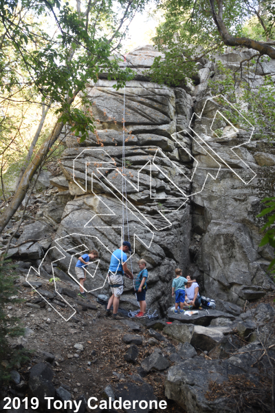 photo of Drystone Wall from Wasatch Wilderness Rock Climbing