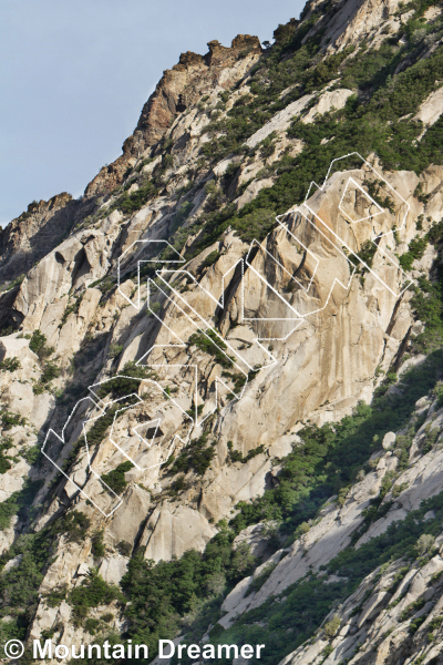 photo of Eagle Buttress from Wasatch Wilderness Rock Climbing