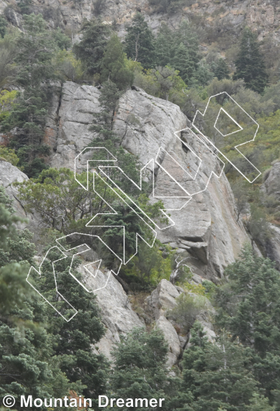 photo of Gallant Crag from Wasatch Wilderness Rock Climbing