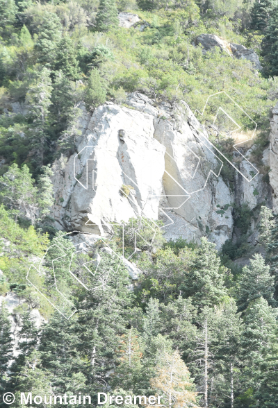 photo of Gallant Crag from Wasatch Wilderness Rock Climbing