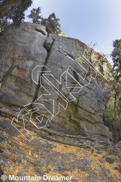 photo of Golden Crag from Wasatch Wilderness Rock Climbing