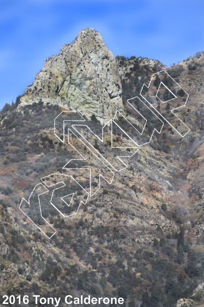 photo of Hound's Tooth from Wasatch Wilderness Rock Climbing