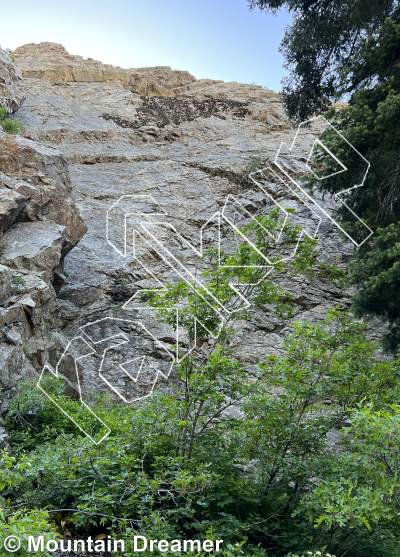 photo of East Generator Rib from Wasatch Wilderness Rock Climbing