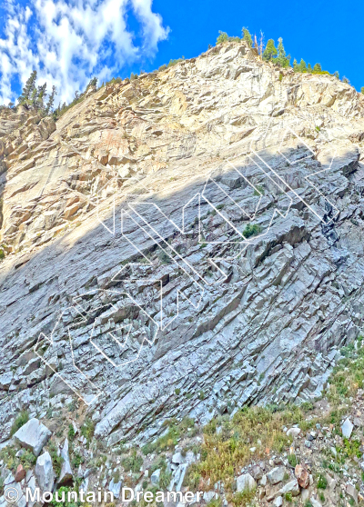 photo of Tanner Gulch - Left Side from Wasatch Wilderness Rock Climbing