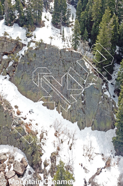 photo of North's Wall from Wasatch Wilderness Rock Climbing