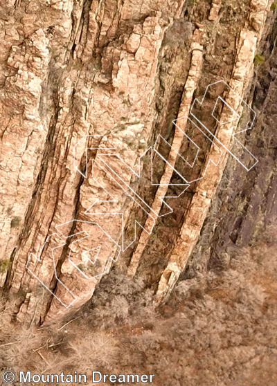 photo of Flume Buttress from Wasatch Wilderness Rock Climbing