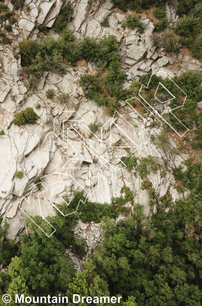 photo of Lisa Falls Slab from Wasatch Wilderness Rock Climbing