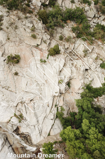 photo of Lisa Falls Slab from Wasatch Wilderness Rock Climbing