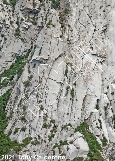 photo of Middle Bell Tower from Wasatch Wilderness Rock Climbing