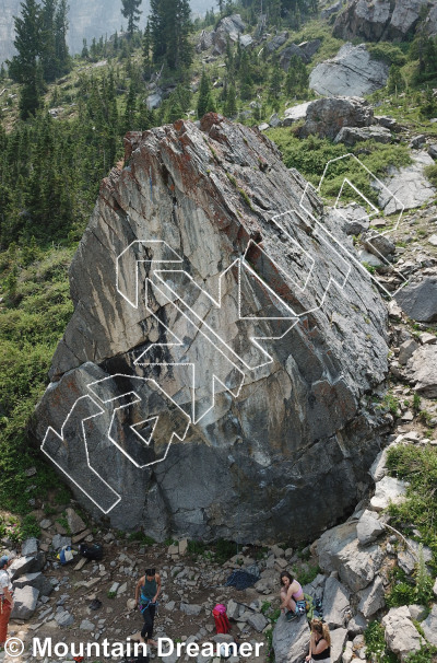 photo of Tacos Diablos Boulder from Wasatch Wilderness Rock Climbing