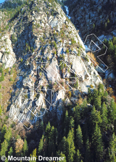 photo of Resort Ridge from Wasatch Wilderness Rock Climbing