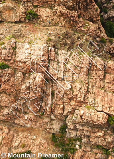 photo of Flume Buttress from Wasatch Wilderness Rock Climbing