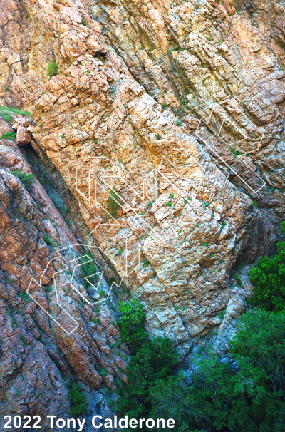 photo of Flume Buttress from Wasatch Wilderness Rock Climbing