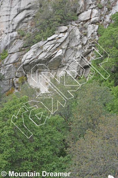 photo of Teardrop Wall from Wasatch Wilderness Rock Climbing