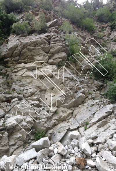 photo of Purple Wall from Wasatch Wilderness Rock Climbing