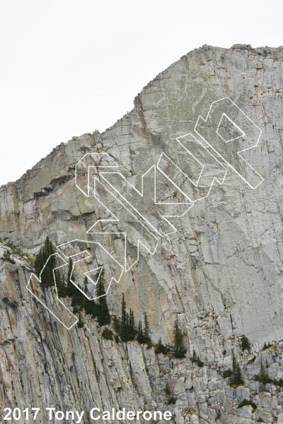 photo of Question Mark Wall from Wasatch Wilderness Rock Climbing