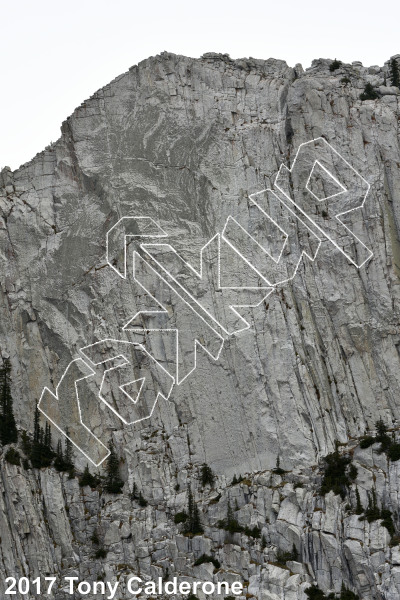 photo of Question Mark Wall from Wasatch Wilderness Rock Climbing