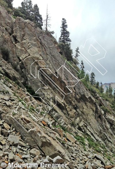 photo of Tanner Gulch - Right Side from Wasatch Wilderness Rock Climbing