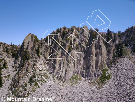 photo of Red Pine Crag from Wasatch Wilderness Rock Climbing