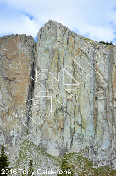 photo of South Summit Wall from Wasatch Wilderness Rock Climbing