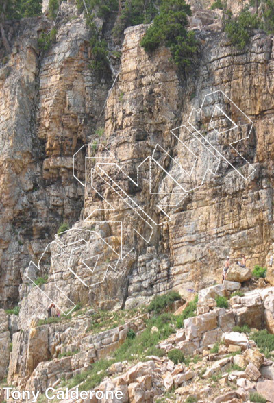 photo of Sugarloaf Mountain - Northwest from Wasatch Wilderness Rock Climbing