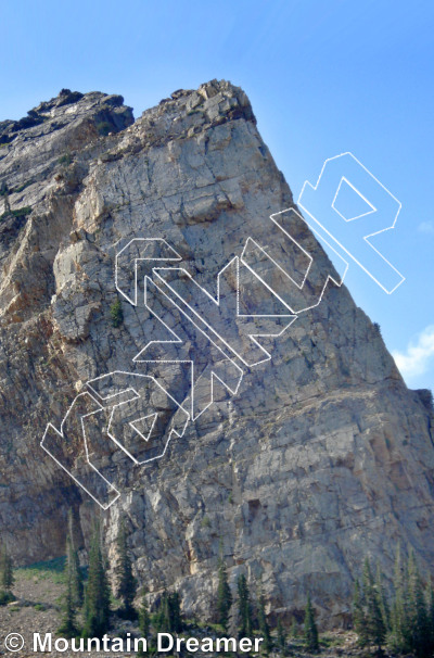 photo of Sundial Peak from Wasatch Wilderness Rock Climbing