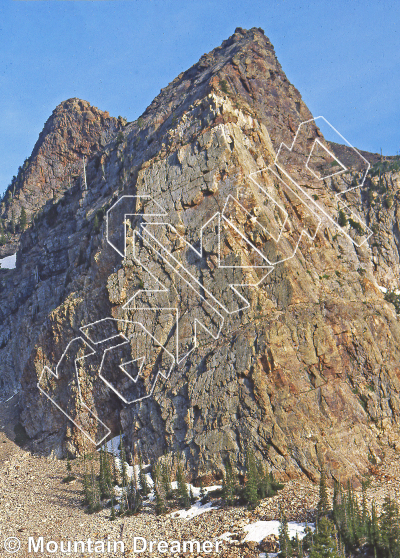 photo of Sundial Peak from Wasatch Wilderness Rock Climbing