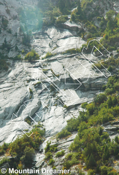 photo of Super Slab from Wasatch Wilderness Rock Climbing