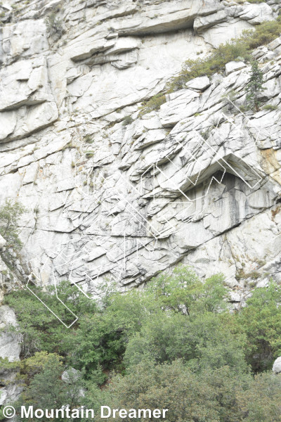 photo of Teardrop Wall from Wasatch Wilderness Rock Climbing