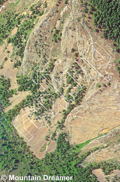 photo of Treadmill Buttress from Wasatch Wilderness Rock Climbing