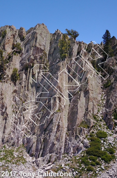 photo of Red Pine Crag from Wasatch Wilderness Rock Climbing