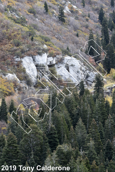 photo of Cosmic Crag from Wasatch Bench Rock Climbing