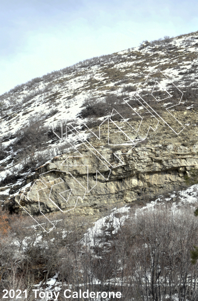 photo of Ruth's Diner Area from Wasatch Bench Rock Climbing