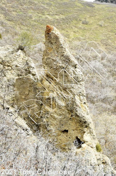 photo of Sensei Spire from Wasatch Bench Rock Climbing