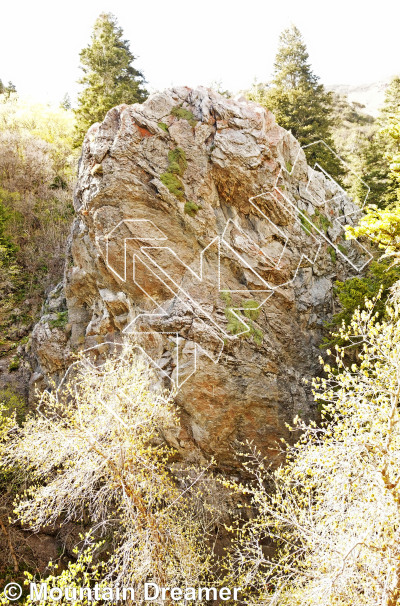 photo of Church Fork Wall from Wasatch Bench Rock Climbing
