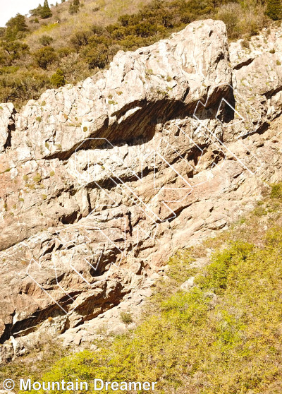 photo of Code Wall from Wasatch Bench Rock Climbing