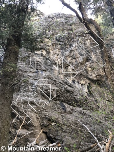 photo of Church Fork Wall from Wasatch Bench Rock Climbing