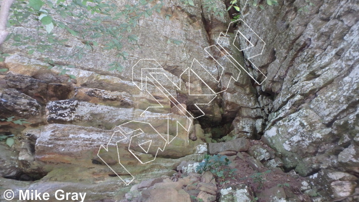 photo of Entrance Walls from Smoke Hole: Entrance Walls, Copperhead Cove, and Jake Hill