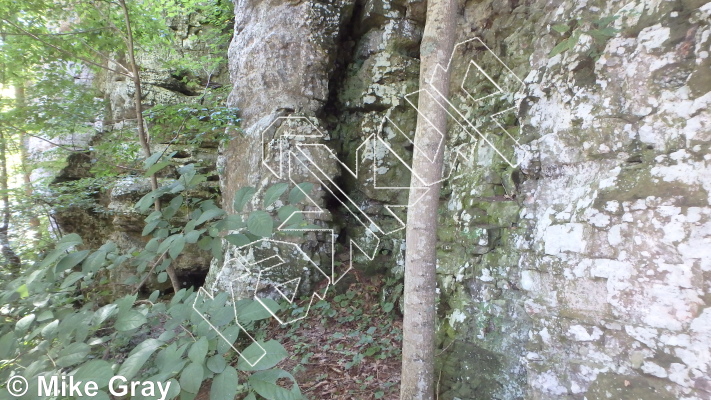 photo of Entrance Walls from Smoke Hole: Entrance Walls, Copperhead Cove, and Jake Hill