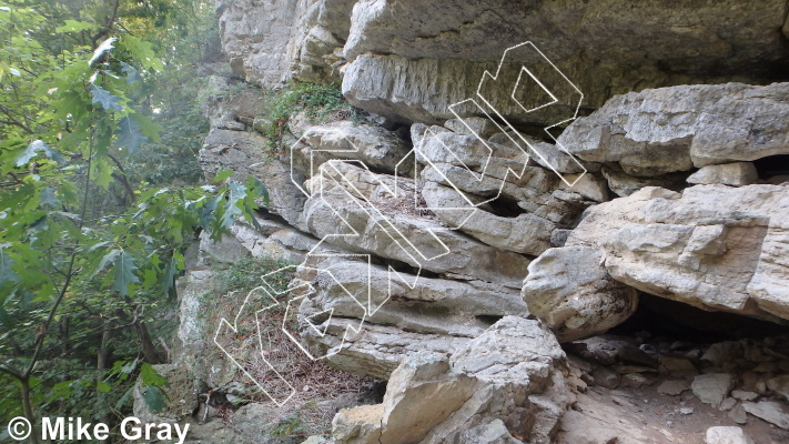 photo of Lady Slipper, 5.9+ ★★★★ at Entrance Walls from Smoke Hole: Entrance Walls, Copperhead Cove, and Jake Hill