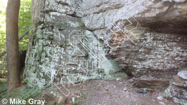 photo of Entrance Walls from Smoke Hole: Entrance Walls, Copperhead Cove, and Jake Hill