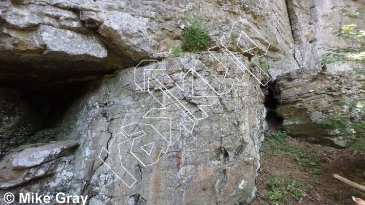 photo of Entrance Walls from Smoke Hole: Entrance Walls, Copperhead Cove, and Jake Hill