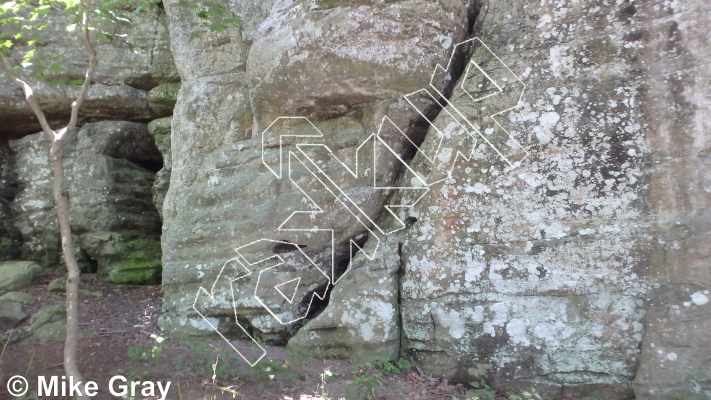 photo of Entrance Walls from Smoke Hole: Entrance Walls, Copperhead Cove, and Jake Hill