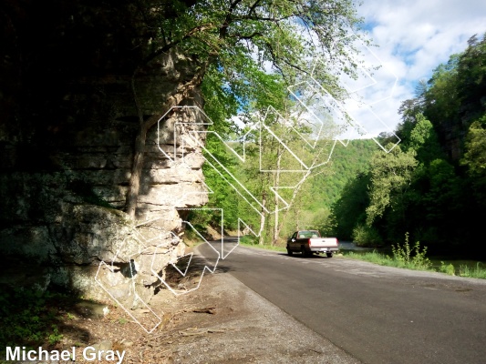 photo of Area Info from Smoke Hole: Entrance Walls, Copperhead Cove, and Jake Hill