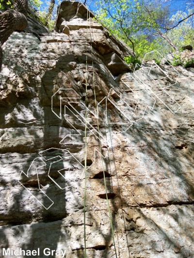 photo of Crushendo Wall from Smoke Hole: Entrance Walls, Copperhead Cove, and Jake Hill