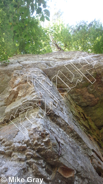 photo of Entrance Walls from Smoke Hole: Entrance Walls, Copperhead Cove, and Jake Hill