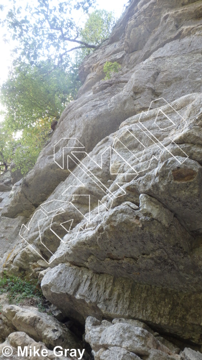 photo of Entrance Walls from Smoke Hole: Entrance Walls, Copperhead Cove, and Jake Hill