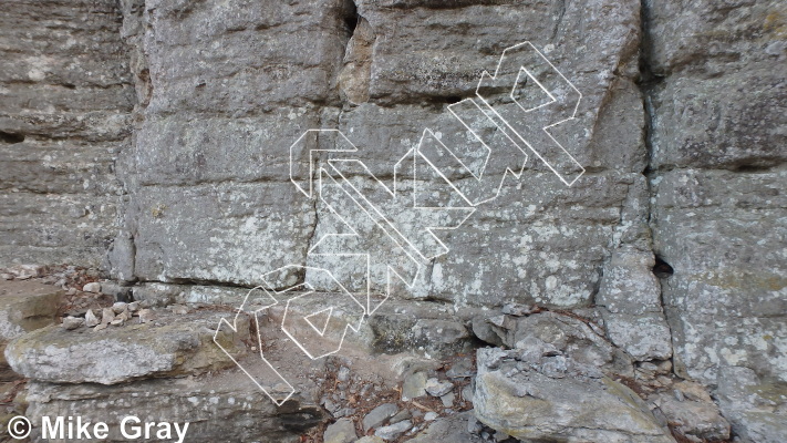 photo of Entrance Walls from Smoke Hole: Entrance Walls, Copperhead Cove, and Jake Hill