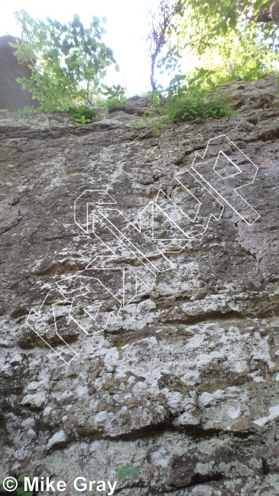 photo of Entrance Walls from Smoke Hole: Entrance Walls, Copperhead Cove, and Jake Hill