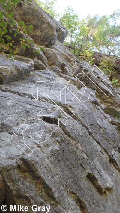 photo of Entrance Walls from Smoke Hole: Entrance Walls, Copperhead Cove, and Jake Hill